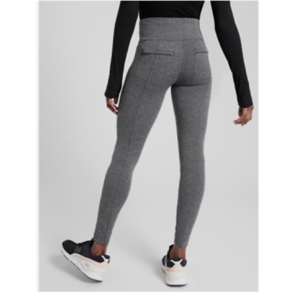 Athleta Delancey Herringbone Tights Leggings NWOT Black & White Size Small - Picture 1 of 13